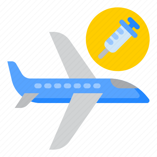 Airplane, vaccine, covid19, travel, coronavirus icon - Download on Iconfinder