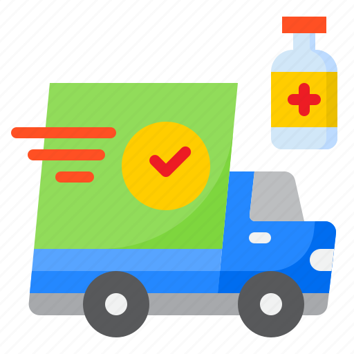 Delivery, truck, vaccine, covid19, coronavirus icon - Download on Iconfinder