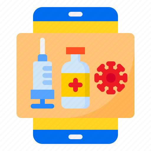 Online, syringe, covid19, vaccine, coronavirus icon - Download on Iconfinder