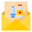 vaccine, medical, coronavirus, covid19, mail 