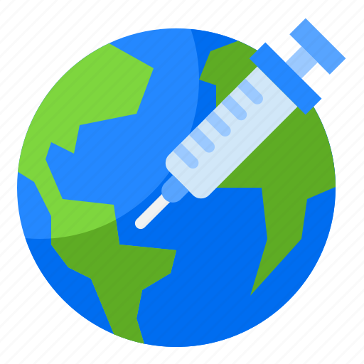 World, covid19, coronavirus, vaccine, syringe icon - Download on Iconfinder