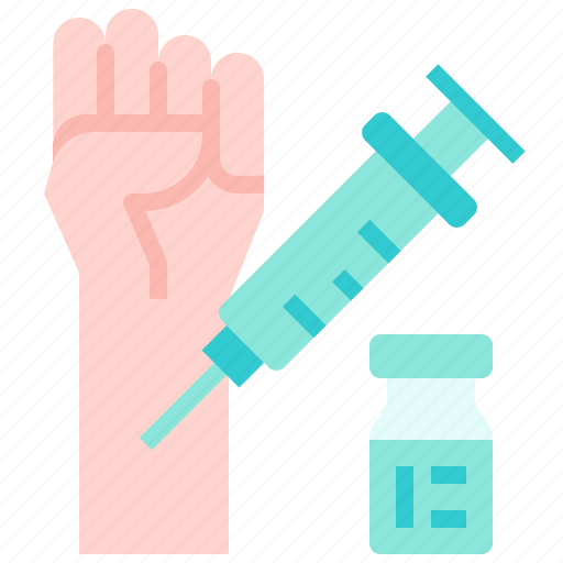 Injection, hand, vaccine, drug, medicine icon - Download on Iconfinder
