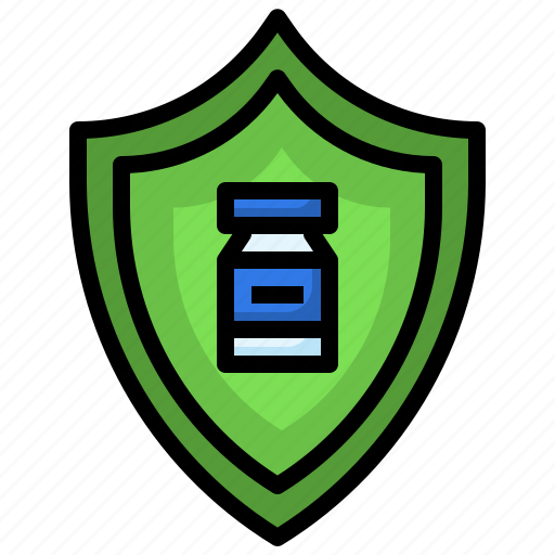 Protection, security, vaccine, shield, vaccination icon - Download on Iconfinder