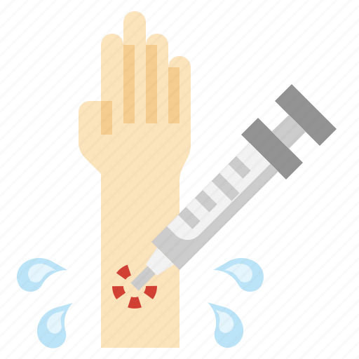 Injection, vaccine, hand, syringe, medicine icon - Download on Iconfinder