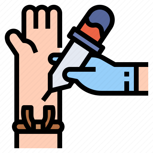 Experiment, lab, blood, research, hand, test icon - Download on Iconfinder