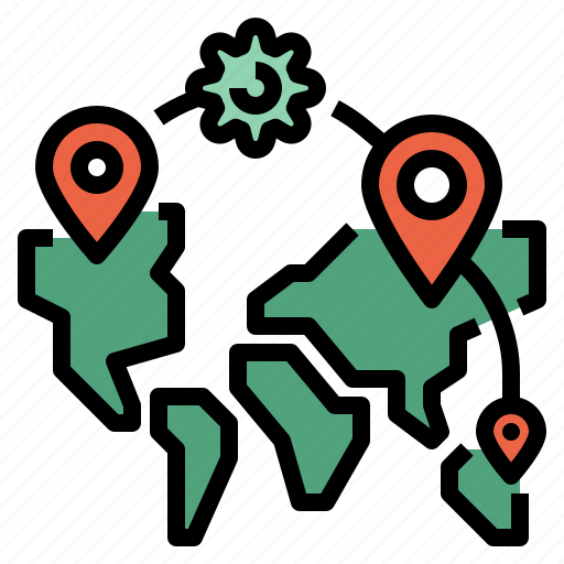 Covid, tracking, map, world icon - Download on Iconfinder