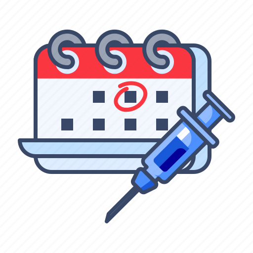 Syringe, calendar, date, medicine icon - Download on Iconfinder