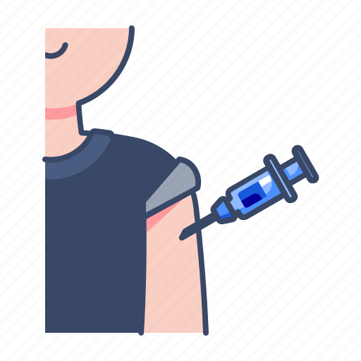 Vaccine, inject, man icon - Download on Iconfinder