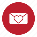 mail, valentine, chat, email, heart, love, message