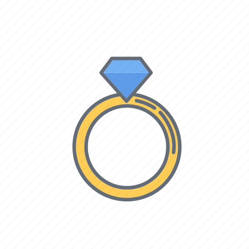 Diamond, gift, present, ring, valentine icon - Download on Iconfinder