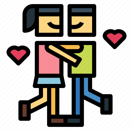 Heart, hug, romantic, together icon - Download on Iconfinder