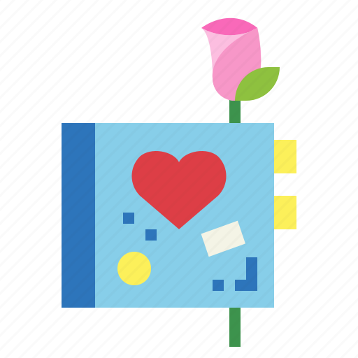 Diary, heart, love, paper icon - Download on Iconfinder