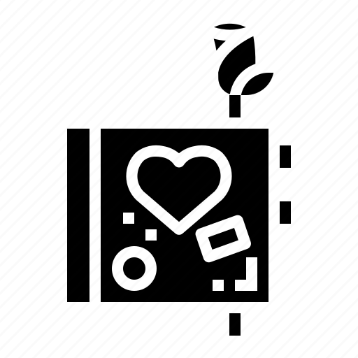 Diary, heart, love, paper icon - Download on Iconfinder