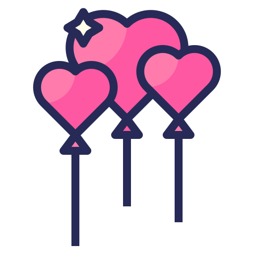 Balloons, love, valentines, romantic, heart icon - Free download