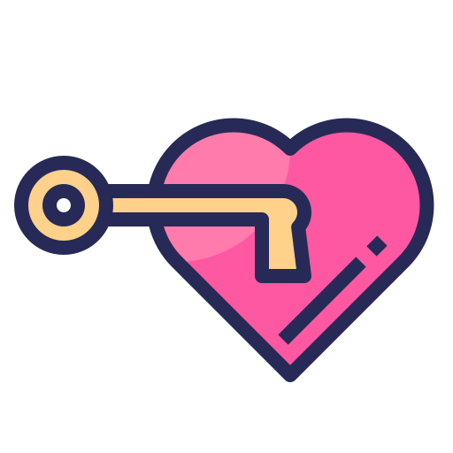 Unlock, love, valentines, romantic, heart icon - Free download