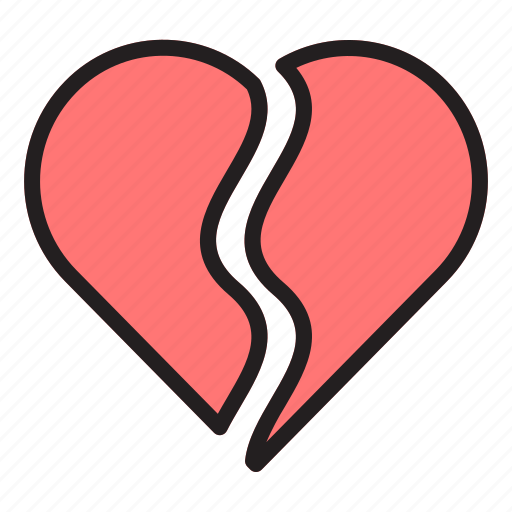 Love, valentine, heart, couple, romance, wedding, broken icon - Download on Iconfinder