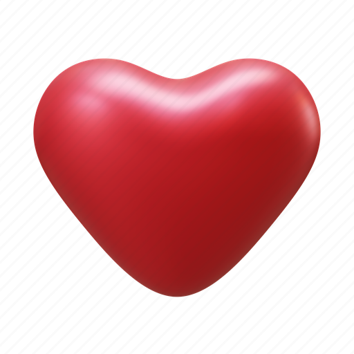 Valentine, heart, romance, love 3D illustration - Download on Iconfinder