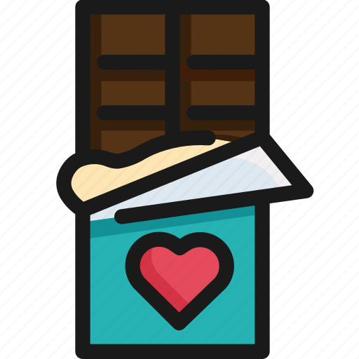 Bar, chocolate, cocoa, dessert, sweet, tasty, valentine icon - Download on Iconfinder