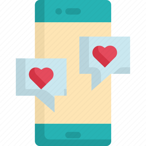 Chat, communication, heart, love, message, mobile, valentine icon - Download on Iconfinder