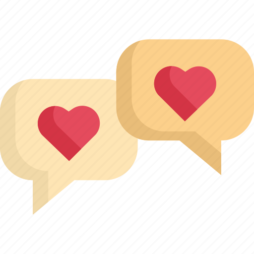 Bubble, chat, communication, heart, love, message, valentine icon - Download on Iconfinder
