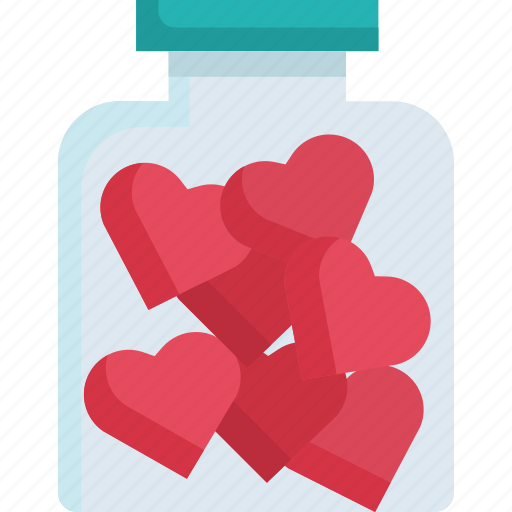 Bottle, celebration, glamour, happy, heart, love, valentine icon - Download on Iconfinder