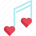 heart, love, music, musical, note, romantic, valentine