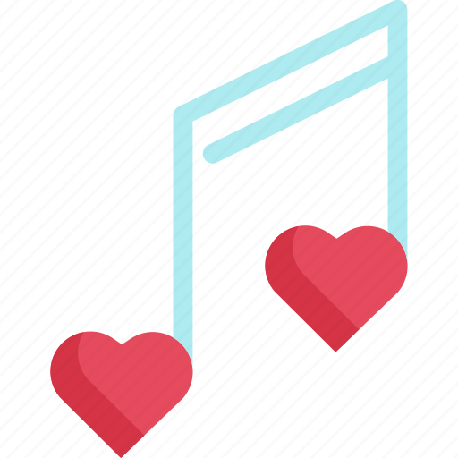 Heart, love, music, musical, note, romantic, valentine icon - Download on Iconfinder
