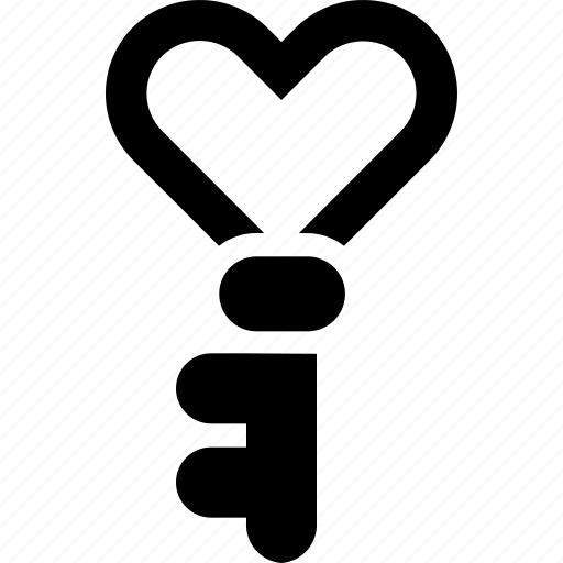 Key, valentine, valentine day, love, heart, password icon - Download on Iconfinder