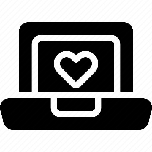 Laptop, valentine, valentine day, love, romance, computer icon - Download on Iconfinder