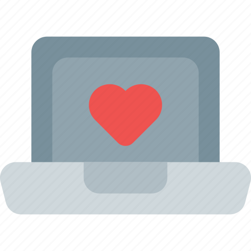 Valentine, valentine day, love, laptop icon - Download on Iconfinder