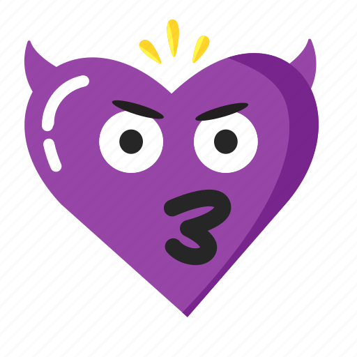 Valentine, emoji, gift, february, devil, angry icon - Download on Iconfinder