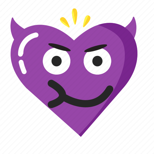 Valentine, emoji, gift, february, sad, devil, angry icon - Download on Iconfinder