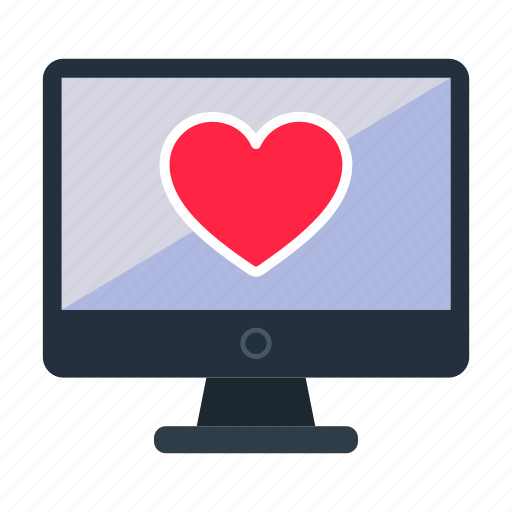 Computer, date, day, love, online, romance, valentine icon - Download on Iconfinder