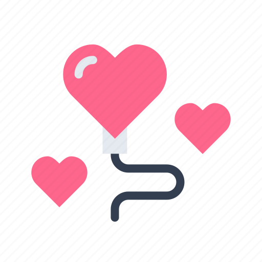 Valentine, heart, love, balloon icon - Download on Iconfinder
