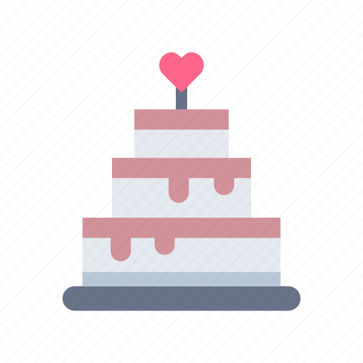 Valentine, heart, love, cake icon - Download on Iconfinder