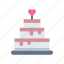 valentine, heart, love, cake 
