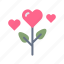 valentine, heart, love, flower, plant 