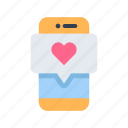 valentine, heart, love, smartphone, phone