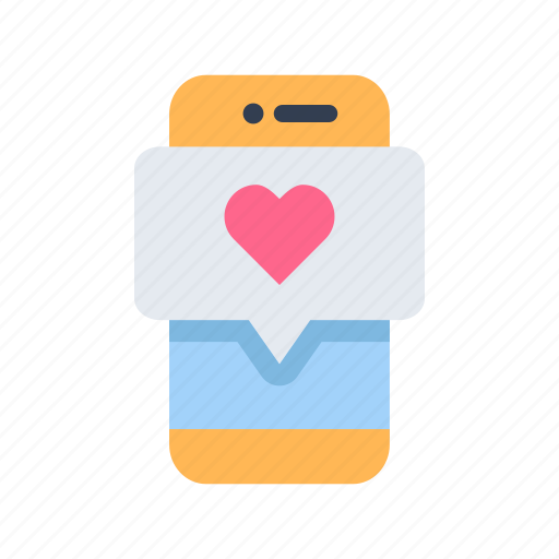 Valentine, heart, love, smartphone, phone icon - Download on Iconfinder