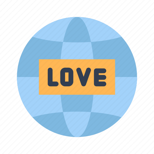 Valentine, heart, love, world, global icon - Download on Iconfinder