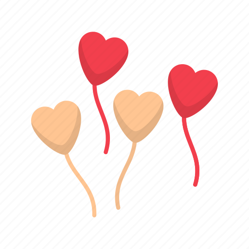 Celebration, decoration, heart balloon, valentine icon - Download on Iconfinder