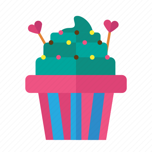 Cupcake, food, love, sweet, valentine icon - Download on Iconfinder