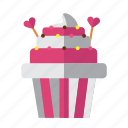 cupcake, food, love, sweet, valentine 