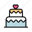 cake, love, heart, valentine, romance 