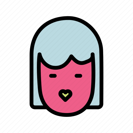 Face, smiley, happy, expression, girl icon - Download on Iconfinder