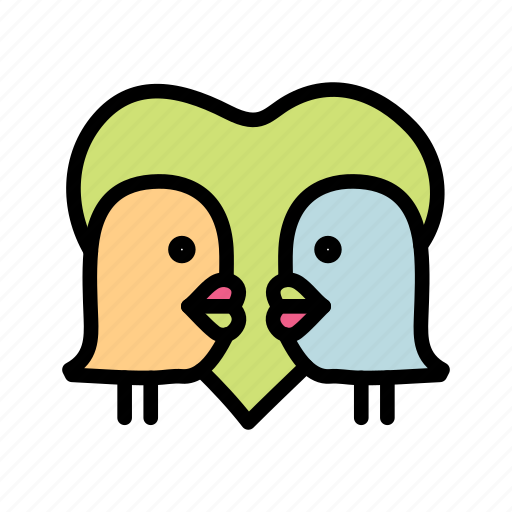 Bird heart, love, heart, valentine, romance icon - Download on Iconfinder