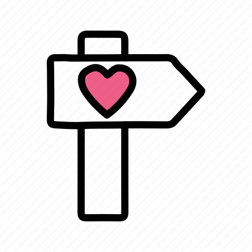 Direction, arrow, right, love, heart, valentine icon - Download on Iconfinder
