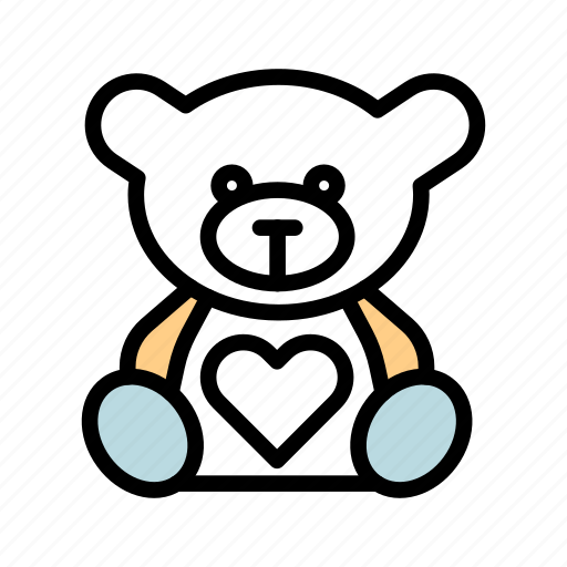 Bear, animal, love, heart, valentine icon - Download on Iconfinder