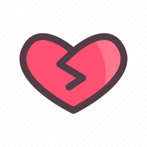 Valentine, heart, broken icon - Download on Iconfinder