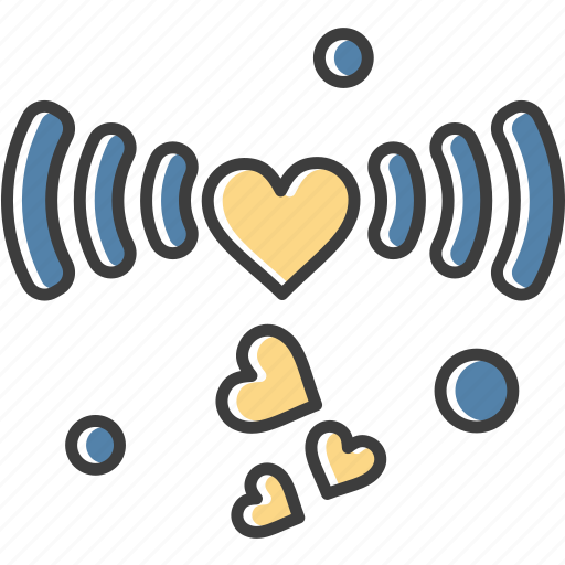 Heart, valentine, wifi, wireless icon - Download on Iconfinder